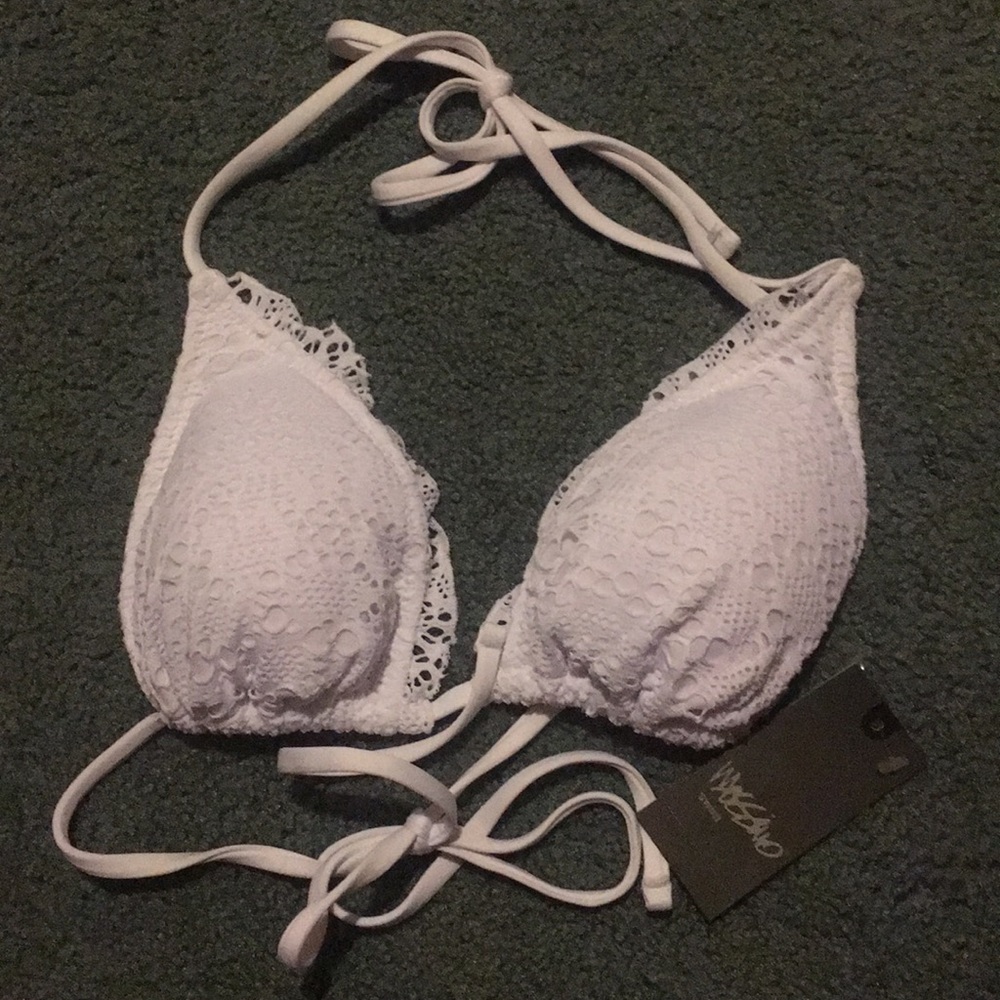 White bikini top